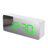 LED Digital Mirror Desktop Creativity Makeup Mirror Alarm Clock - Minihomy