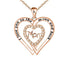 Double Love Necklace MOM Diamond - Minihomy