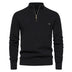 Men's Simple Half Turtleneck Solid Color Top - Minihomy