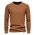 Men's Round Neck Pocket Waffle Long Sleeve Top - Minihomy