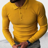 Slim Long Sleeve Top Men's Clothing