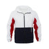 Men's Casual Polo Collar Contrast Color Double-layer Hooded Jacket - Minihomy