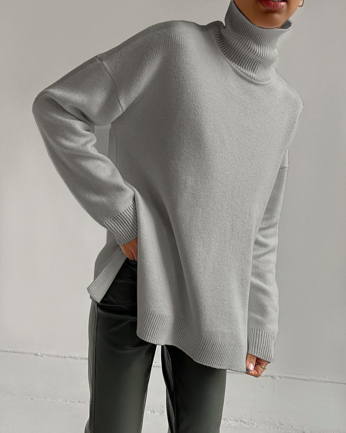 Women's  Loose Turtleneck Sweater