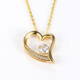 S925 Silver Heart-shaped Necklace For Women