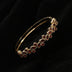 Copper Micro Inlaid Zircon Women's Net Red Leaf Bracelet - Minihomy