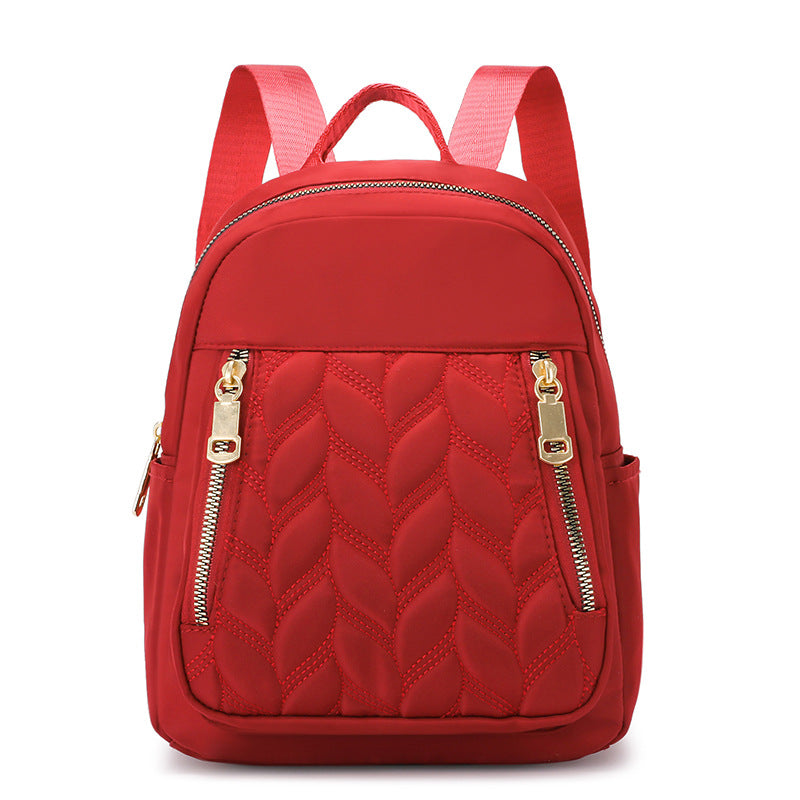 Women's Backpack - Simple Rhombus Trendy Solid Color