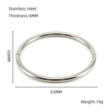 Fashion Bamboo Titanium Steel Bracelet Three Beads - Minihomy