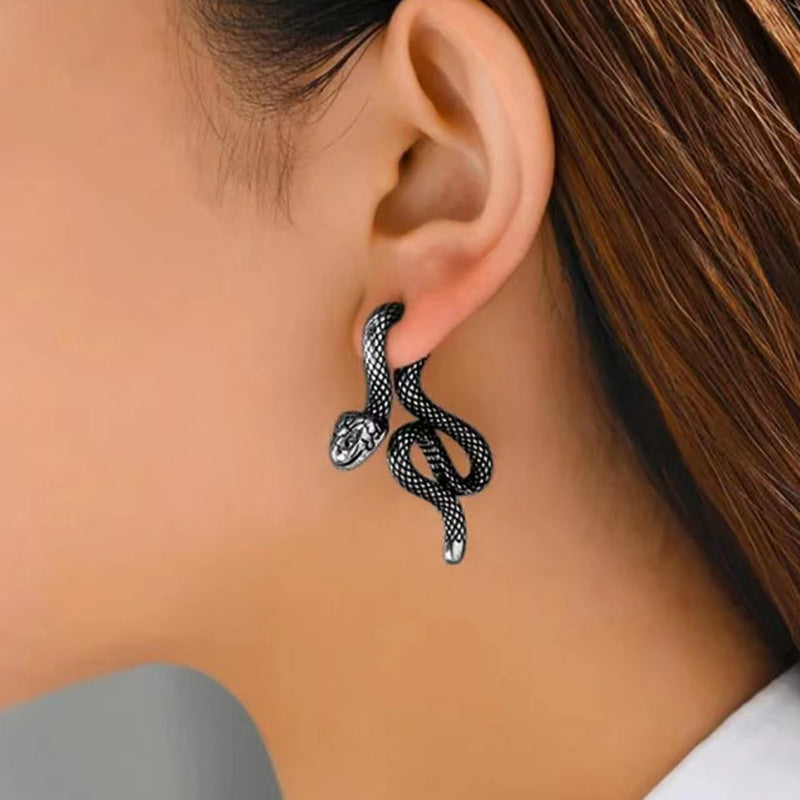 Ear Clip Women's Cool Style Personality Simulated Snakes Trendy Detachable - Minihomy