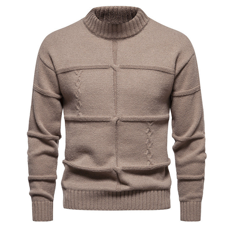 Crew Neck Casual Slim-fit Jumper - Minihomy