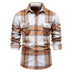 Men's Plaid Long Sleeve Shirt Top - Minihomy