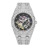 Full Diamond Hip Hop Party Automatic Hollowing Mechanical Watch - Minihomy