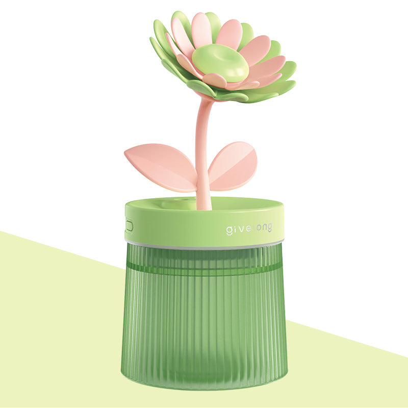 Mini USB Flower Shape Humidifier - Quiet and Portable Hydrating Water Purification Spray - Minihomy