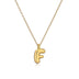 Copper Plated Gold 26 English Letters Pendant Necklace Niche Personality Clavicle Chain - Minihomy