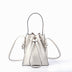 Half-Handmade Bucket Bag - First Layer Soft Cowhide Drawstring Shoulder Bag - Minihomy