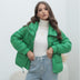 Down Cotton-padded Coat For Women Thickened Bright Color Stand Collar - Minihomy