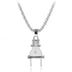 Creative Personality Alloy Lightning Plug Pendant Necklace - Minihomy