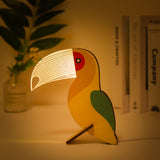 LED Night Light for Kids - Animals Wood Acrylic Table Lamp (Pelican, Sirius, Whale, Toucan) - Minihomy