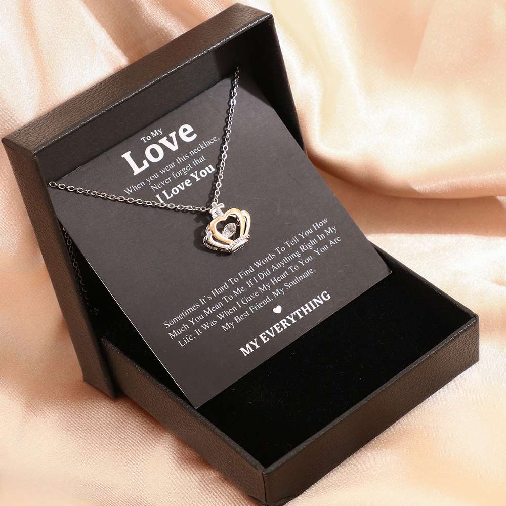 Mother's Day Necklace Gift Box Love Necklace For Women Fine Jewelry Women Accessories Fashion Jewelry - Minihomy