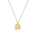 Copper Plated Gold 26 English Letters Pendant Necklace Niche Personality Clavicle Chain - Minihomy