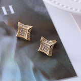 Titanium Steel Small Ear Studs: Simple Retro Minority Light Luxury Temperament Earrings For Women