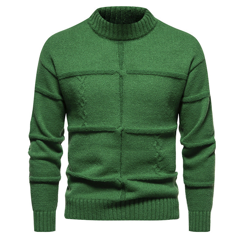 Crew Neck Casual Slim-fit Jumper - Minihomy