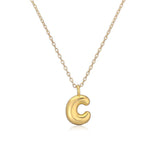 Copper Plated Gold 26 English Letters Pendant Necklace Niche Personality Clavicle Chain - Minihomy