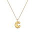 Copper Plated Gold 26 English Letters Pendant Necklace Niche Personality Clavicle Chain - Minihomy