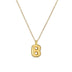 Copper Plated Gold 26 English Letters Pendant Necklace Niche Personality Clavicle Chain - Minihomy