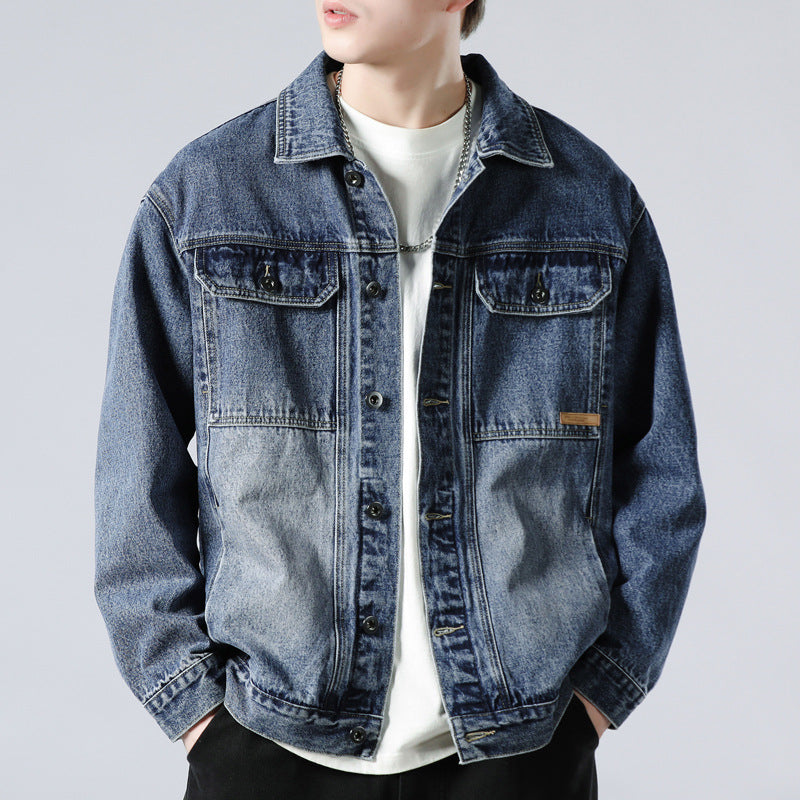 Denim Jacket Men's Cotton Loose - Minihomy