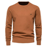 Men's Casual Round Neck Pullover Sweater - Minihomy