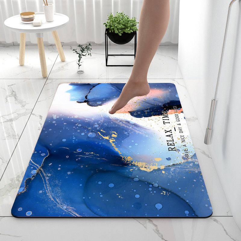 Super Absorbent Diatom Mud Bathroom Floor Mat - Anti-Slip and Environmentally Friendly