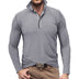 Men's Henley Shirt Lapel T-shirt Top - Minihomy