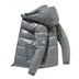 Men's Casual Solid Color Hooded Warm Jacket - Minihomy