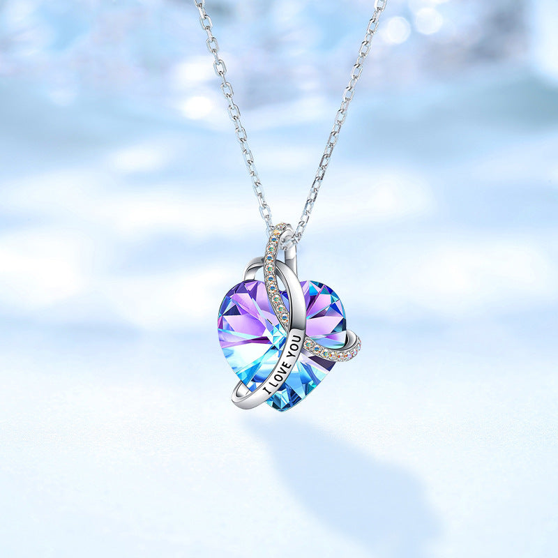 Love Crystal Necklace for Women - Minihomy