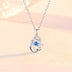 Female 925 Silver Ocean Heart Necklace - Minihomy