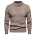 Men's Solid Color Round Neck Sweater Bottoming Shirt - Minihomy