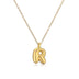 Copper Plated Gold 26 English Letters Pendant Necklace Niche Personality Clavicle Chain - Minihomy