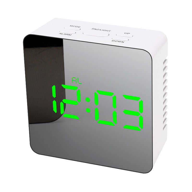 LED Digital Mirror Desktop Creativity Makeup Mirror Alarm Clock - Minihomy