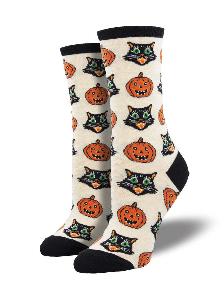 Halloween Creative Funny Pumpkin Jacquard Trendy Socks - Minihomy