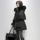 Women's Mid-length Down Cotton-padded Jacket Loose Thick Cotton Coat