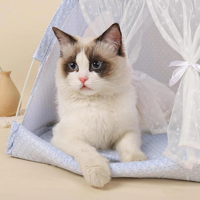 Portable Rabbit Ear Puppy Indoor Cat Bed Tent - Minihomy