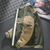 Men's Suede Baseball Jacket - Vintage Letter Embroidery Patchwork Coat for Men - Minihomy