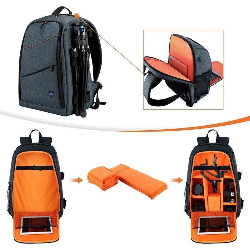 Outdoor Travel Camera Bag with Laptop Compartment Bag - Minihomy