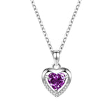 925 Heart-shaped Rhinestones Personalized Necklace For Women: A Symbol of Elegance and Romance - Minihomy