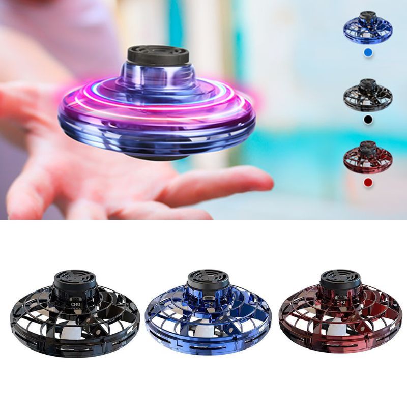 LED UFO Gyro Spinner Toy - Decompression Fingertip Helicopter for Kids - Minihomy