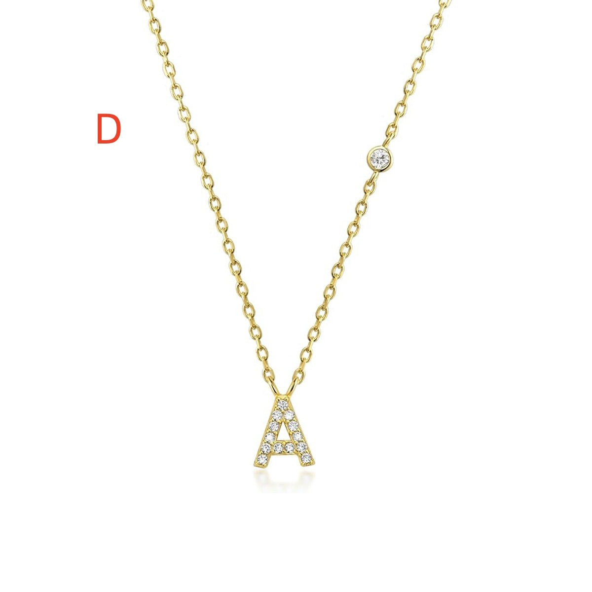 Fashion Jewelry 26 Letter Pendant Necklace Simple And Compact - Minihomy