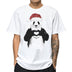 Panda Printed Summer Casual Short-sleeved T-shirt - Minihomy