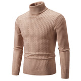 Pullover High Collar Casual Sweater for Men