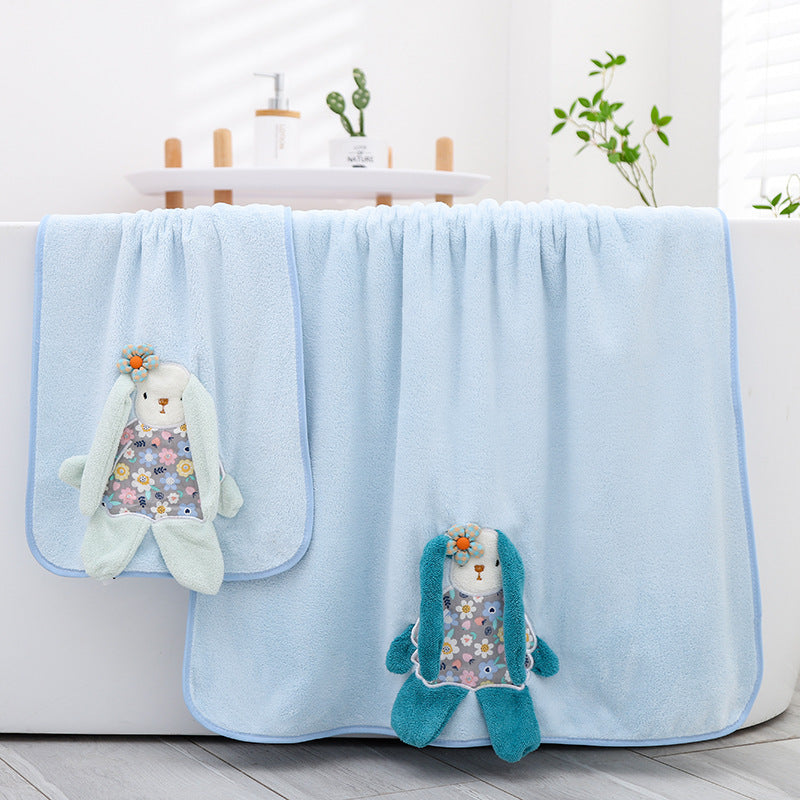 Children's Towel Baby Bath Towel Two Piece Set - Minihomy