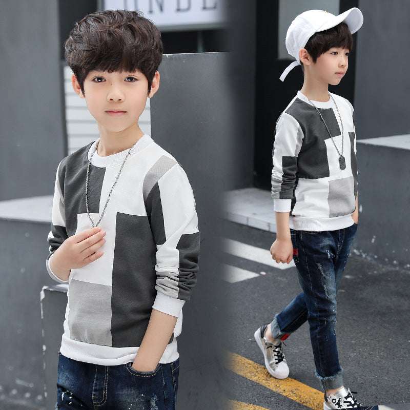 Boys' Autumn Long-sleeved T-shirts - Minihomy